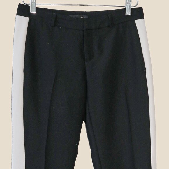 Banana Republic Black Low Rise Cropped Tapered Trouser Pants Size Small Workwear - Picture 2 of 4